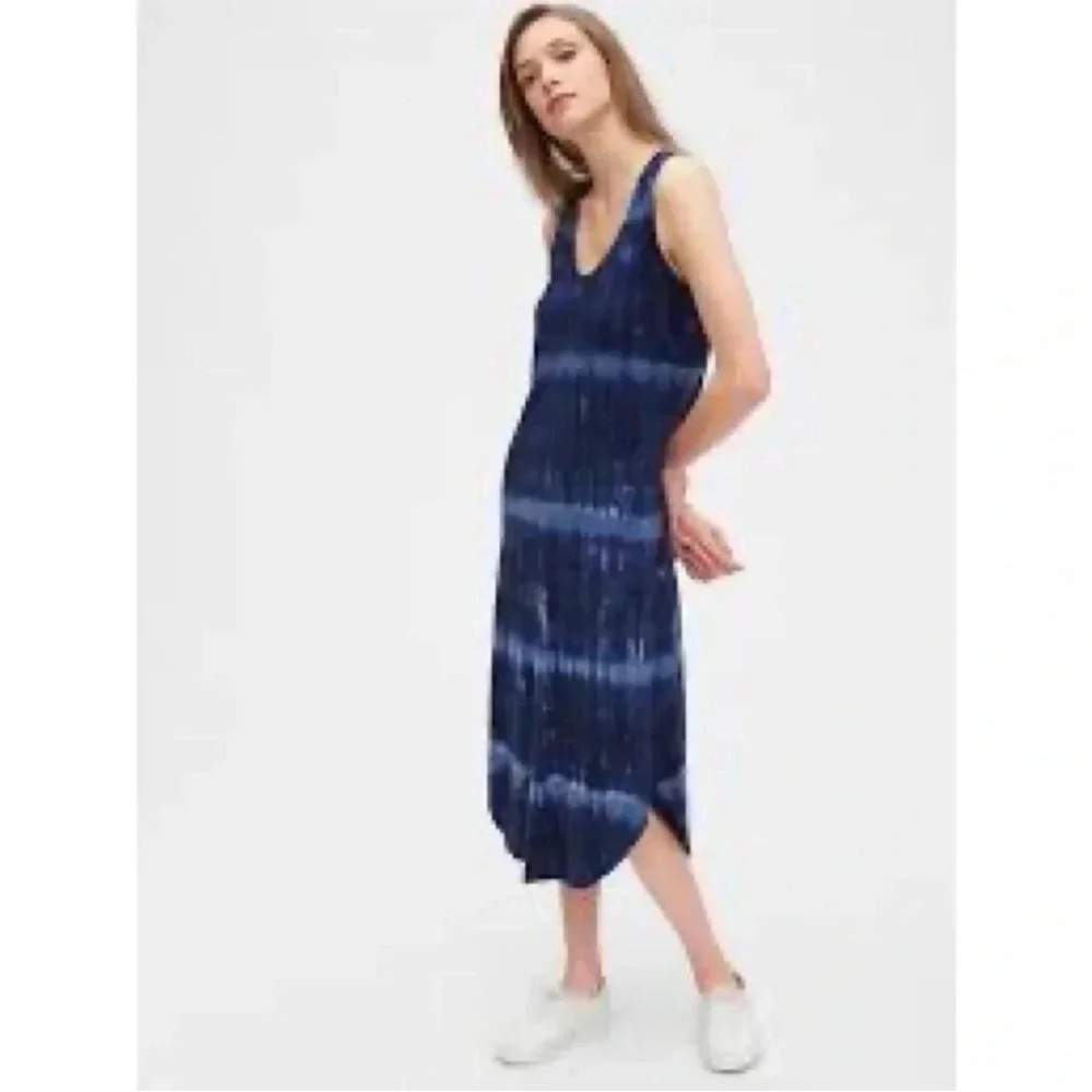 GAP Blue tie dye Sleeveless Sundress